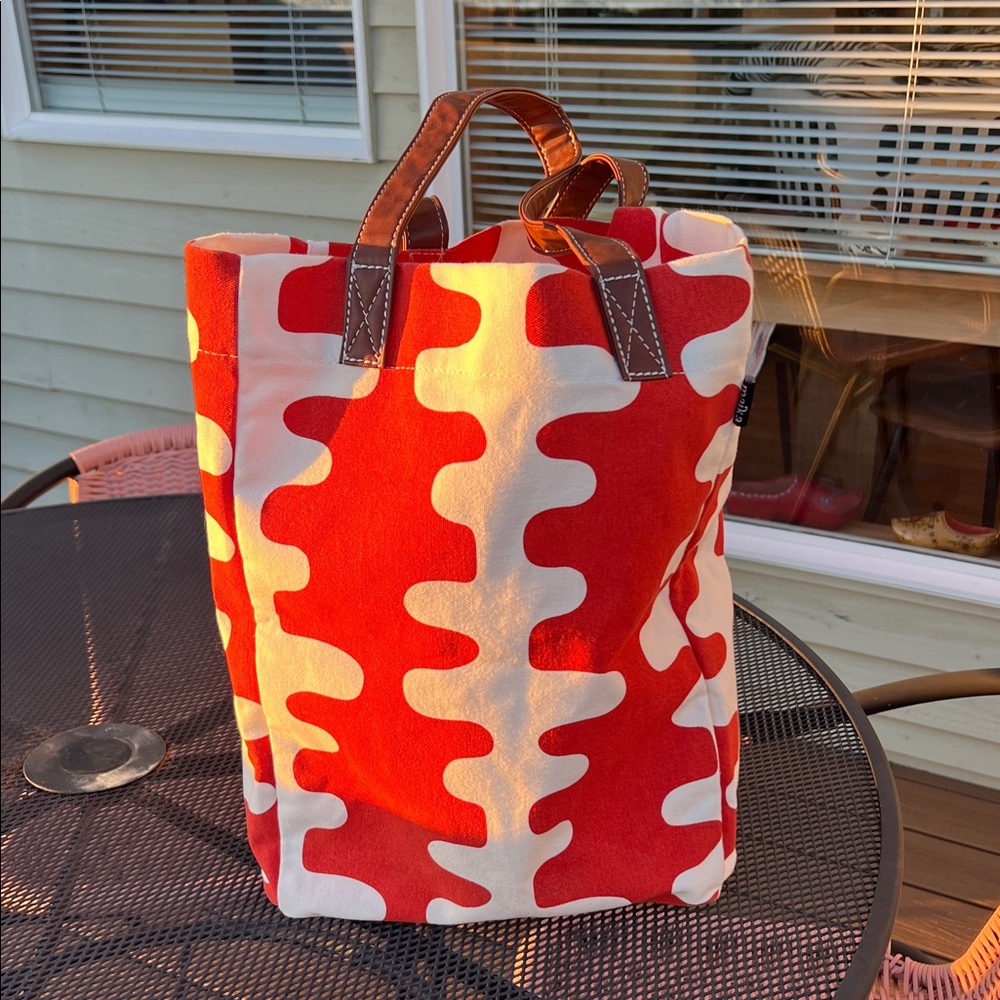 Maika Mixed Pattern Canvas Blend Tote